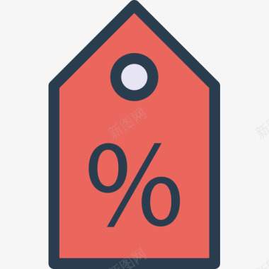 办公室档案盒标签价格标签办公室173线性颜色图标图标