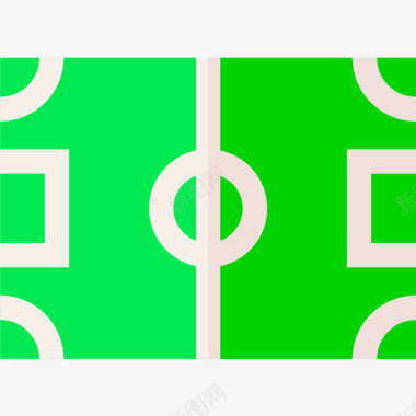 足球建筑与城市足球46平坦图标图标