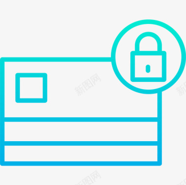 金融图标信用卡金融119梯度图标图标