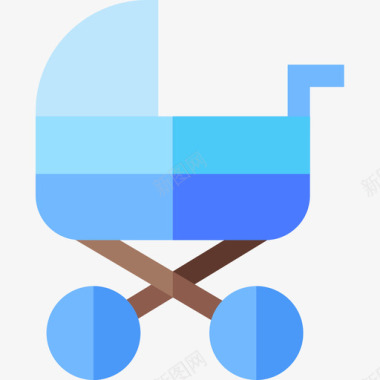 婴儿推车推车婴儿和玩具8扁平图标图标