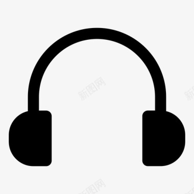耳机听力办公设备图标图标