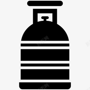 气瓶罐燃料箱气体容器图标图标