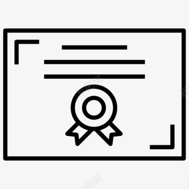 证书授权文件学位图标图标