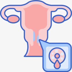 宫颈癌宫颈癌健康50线性颜色图标高清图片