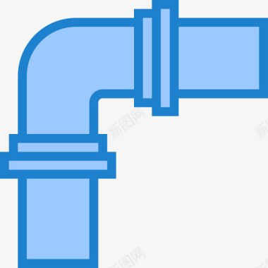 管道水管工4蓝色图标图标
