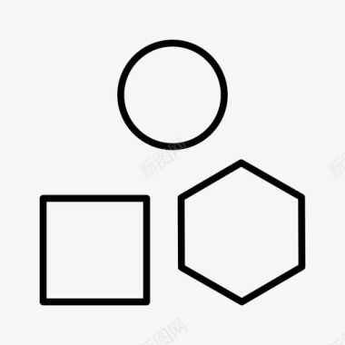 抽象鼠标形状抽象图标图标