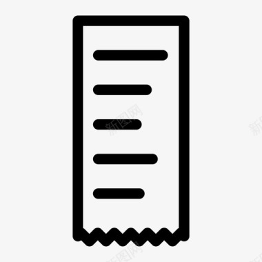 收据收据钱付款图标图标