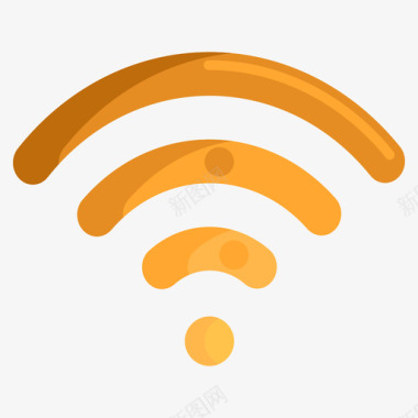 Wifi信号通信媒体2扁平图标图标
