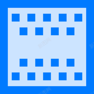 棋盘象棋7蓝色图标图标