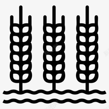 有机大米农作物谷物图标图标