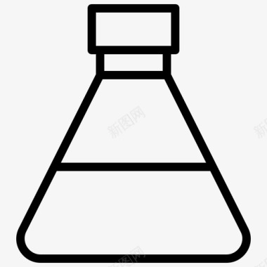 杀虫剂瓶子锥形烧瓶瓶子化学图标图标