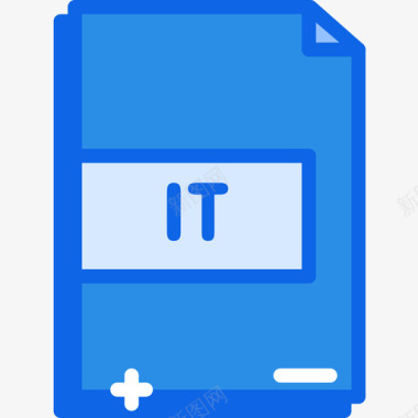 蓝色矩形Ittech15蓝色图标图标