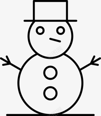冬天的雪人雪人冬天圣诞节图标图标