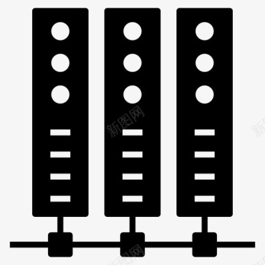 服务器数据托管服务器数据存储数据库图标图标