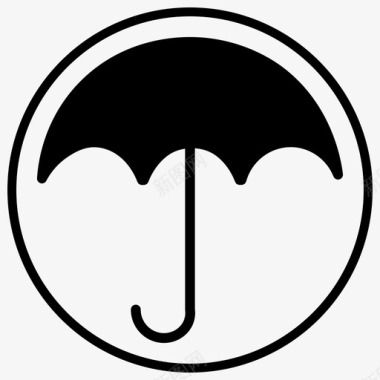保险责任阳伞图标图标