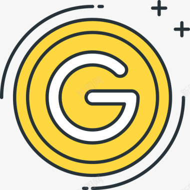金色2019金色游戏5线性颜色图标图标