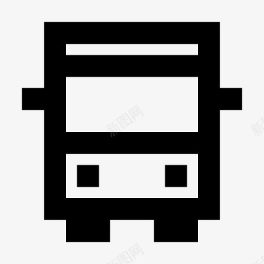 公共交通标识公共巴士汽车巴士公共交通图标图标