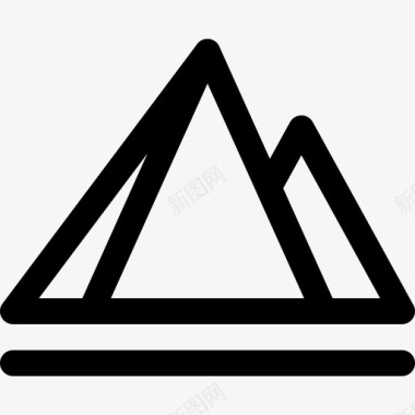 埃及金字塔建筑地标图标图标