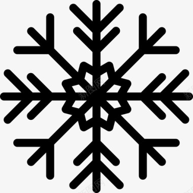 雪花状雪花圣诞节装饰图标图标