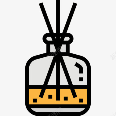 柔顺芳香芳香水疗25线性颜色图标图标