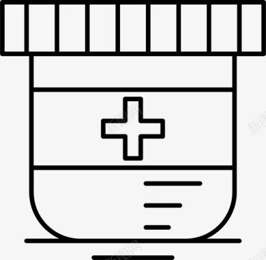 药瓶医疗医院药品图标图标