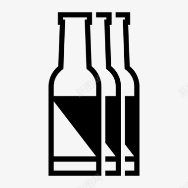 玻璃杯啤酒酒酒吧图标图标