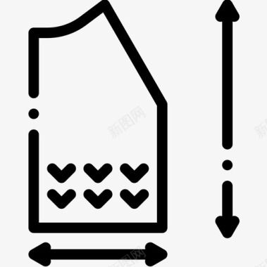 B5尺寸尺寸针织5直线图标图标