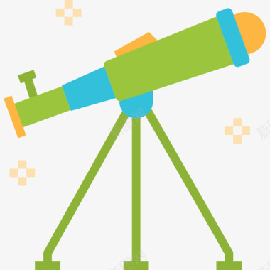望远镜教育191平面图标图标