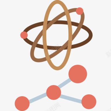 原子现代教育2扁平图标图标