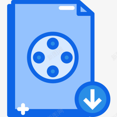 蓝色矩形文件tech15蓝色图标图标