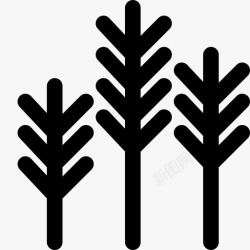 公园简单杂草草绿色图标高清图片