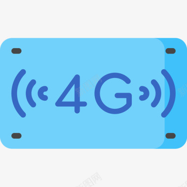 电信4G4g技术89扁平图标图标