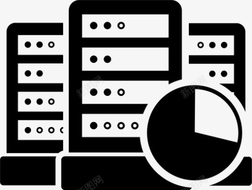 数据信息安全数据库主机服务器图标图标