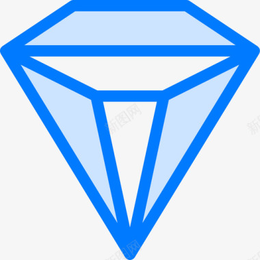 蓝色底色钻石宝石2蓝色图标图标