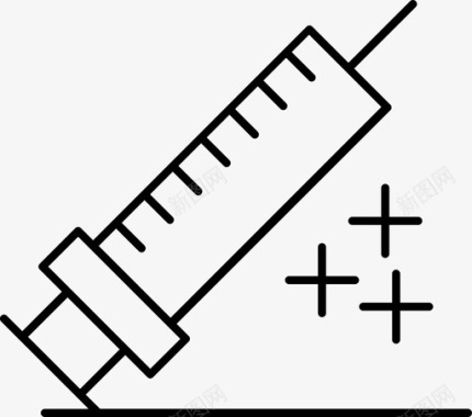 医疗注射器注射医疗注射器图标图标