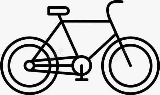 自行车骑车人旅行图标图标