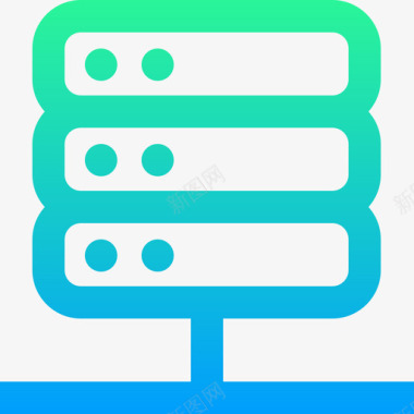 服务器服务器加密货币22梯度图标图标