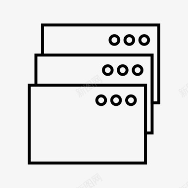 Windows操作系统的标识选项卡windows24个web界面图标图标