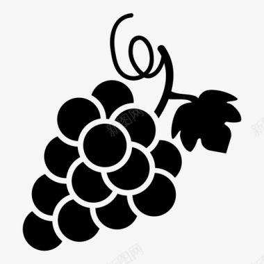 采购产品葡萄串果葡萄水果图标图标