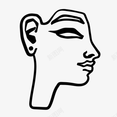 埃及古面具埃及人图标图标