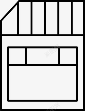 SIM卡卡数据存储器图标图标
