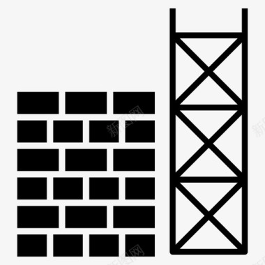 建筑工地图片建筑工地建筑建筑材料图标图标