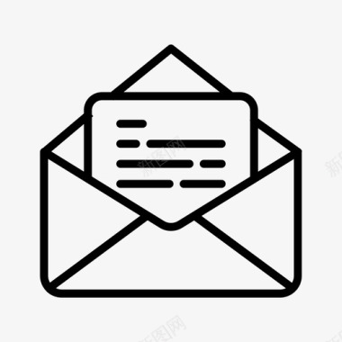 电子邮件邀请信件图标图标