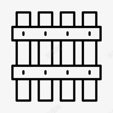 围栏动物野生动物图标图标