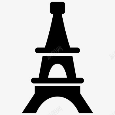 铁塔埃菲尔铁塔法国地标图标图标