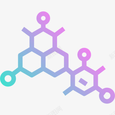 分子键分子科学92梯度图标图标