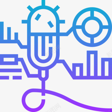 陆行生物细菌生物技术1梯度图标图标