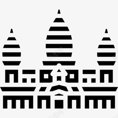 柬埔寨landmark20实心图标图标