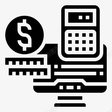 会计计算器费用图标图标