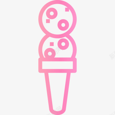 蛋卷蛋卷冰淇淋19梯度图标图标